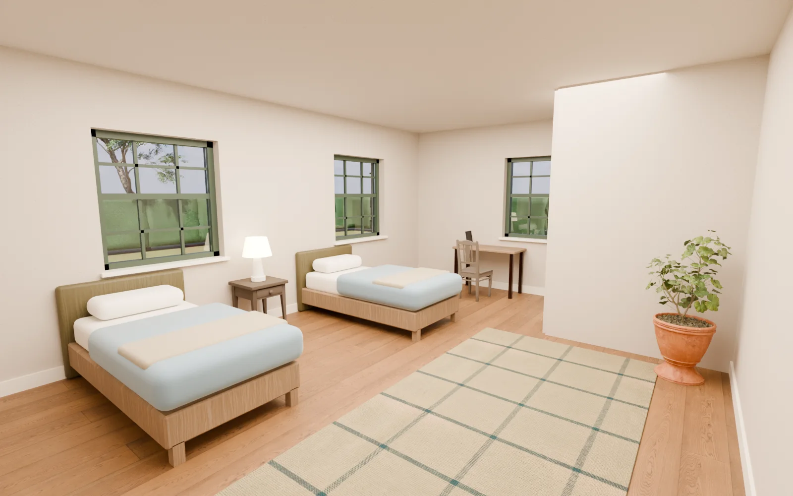 The Linen Room, rendered