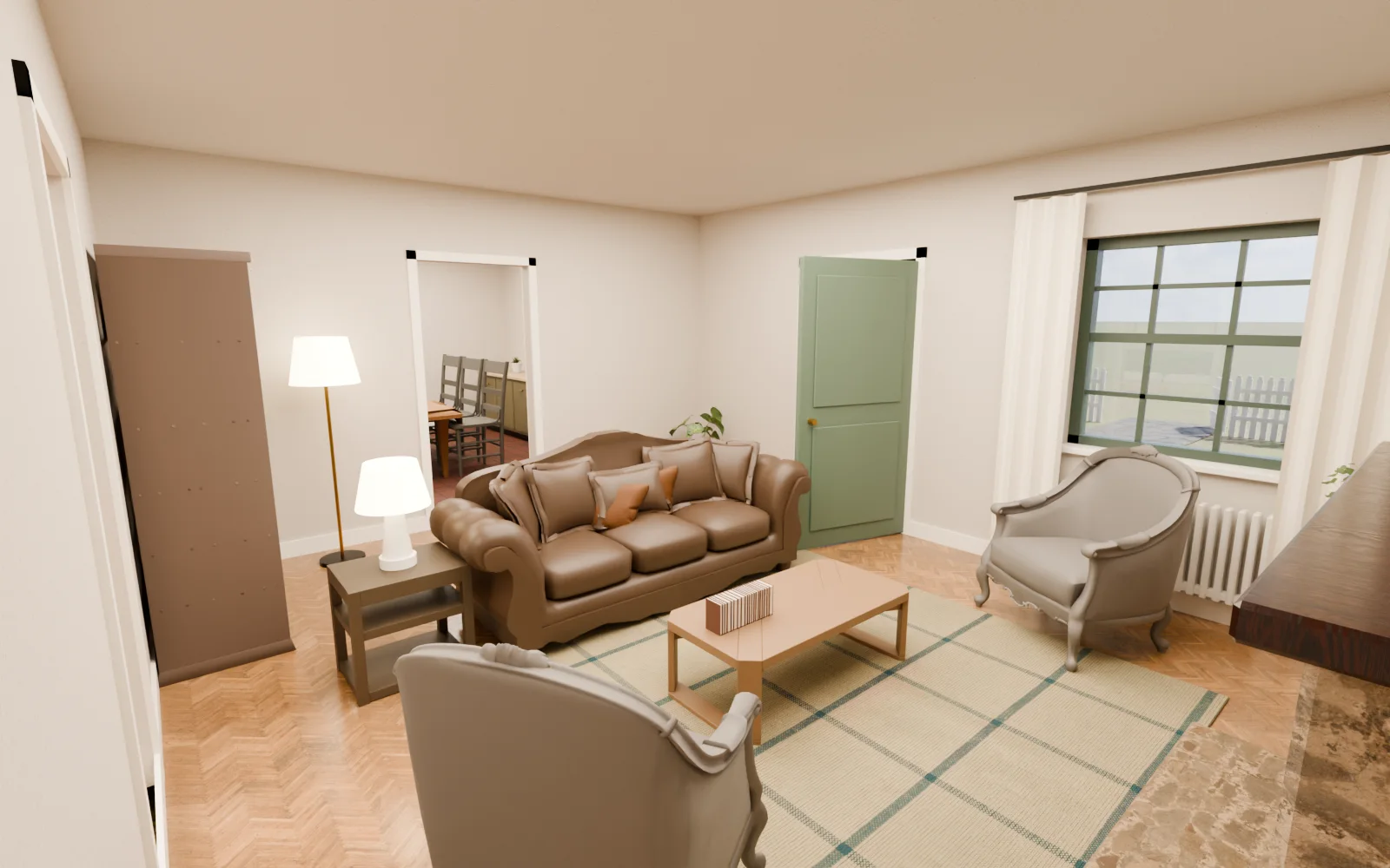 The Lounge, rendered